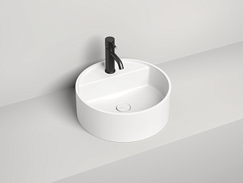 Раковина из искусственного камня Salini ARMONIA 130126M 45х45 накладная цвет белый без отверстий под смеситель Раковина из искусственного камня Salini ARMONIA 130126M 45х45 накладная цвет белый без отверстий под смеситель